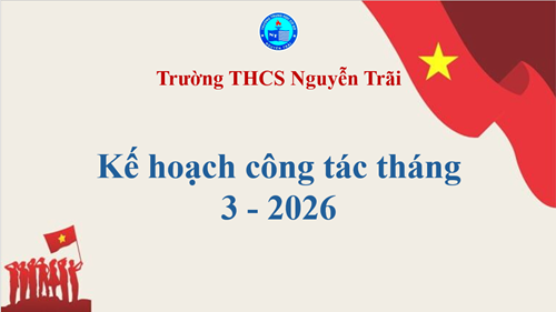 Kế hoạch công tác tháng 3 - 2026