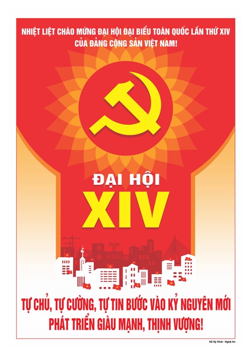 Nhiệt liệt Chào mừng Đại hội Đại biểu Toàn quốc Lần thứ XIV của Đảng Cộng sản Việt Nam!