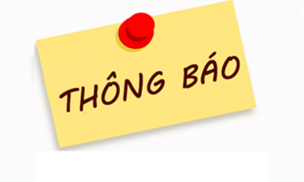 Thông báo các khoản thu tháng 02 năm 2026