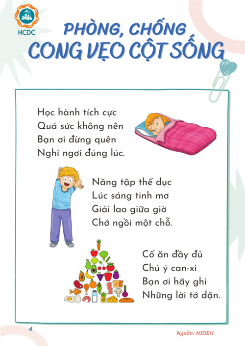 Phòng ngừa cong vẹo cột sống trong trường học