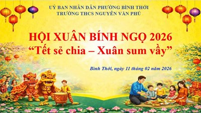 Hội Xuân Bính Ngọ 2026 tại trường THCS Nguyễn Văn Phú