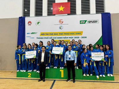 Rực rỡ huy chương vàng – Vovinam Nguyễn Văn Tố tỏa sáng tại Giải Thể thao Học sinh TP.HCM 2025–2026