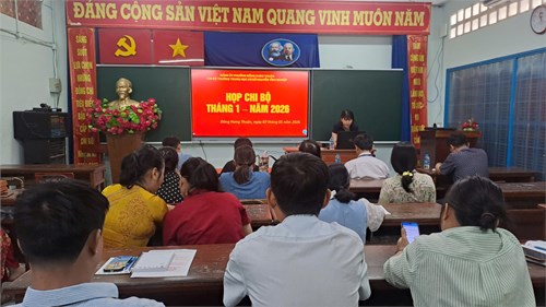 Họp Chi bộ tháng 1 năm 2026