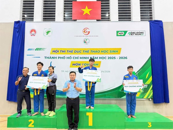 Thành tích Thể thao cấp thành phố môn Vovinam năm học 2025 - 2026