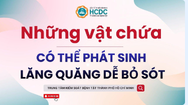 Những vật chứa có thể phát sinh lăng quăng dễ bỏ sót