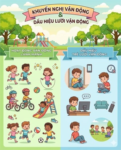 [THCS Phan Bội Châu] Trẻ lười vận động, dấu hiệu nhận biết và lời khuyên dành cho cha mẹ