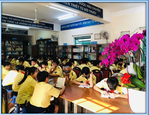 Tiết đọc sách tại thư viện theo thời khóa biểu - Tháng 12 năm 2025.