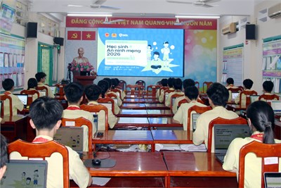 Trường THCS Phan Tây Hồ tham dự Lễ Phát động cuộc thi trực tuyến “HỌC SINH VỚI AN NINH MẠNG NĂM 2026”
