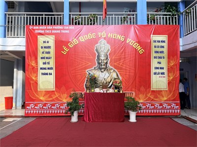 Trường THCS Quang Trung tổ chức Lễ giỗ Quốc Tổ Hùng Vương năm học 2025-2026