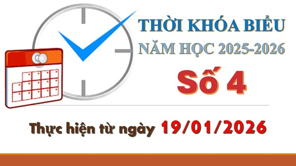 Thời khóa biểu số 4, năm học 2025-2026