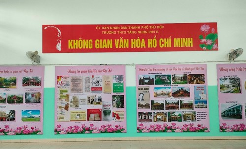 Một số hình ảnh về Không gian văn hóa Hồ Chí Minh của Trường THCS Tăng Nhơn Phú B