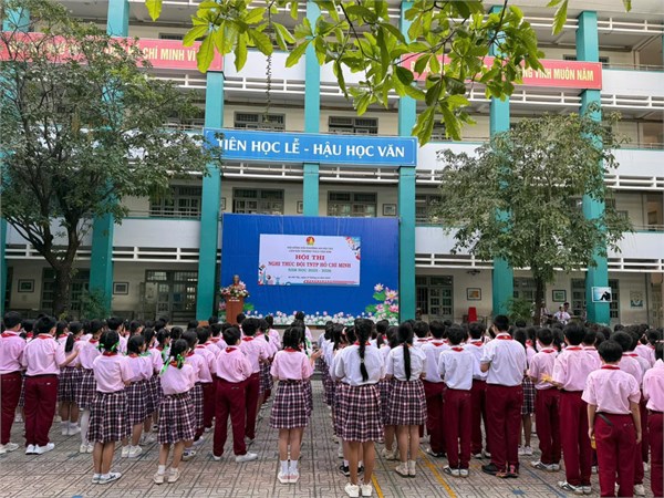 Hội thi nghi thức đội tntp hồ chí minh năm học 2025 - 2026 cấp trường