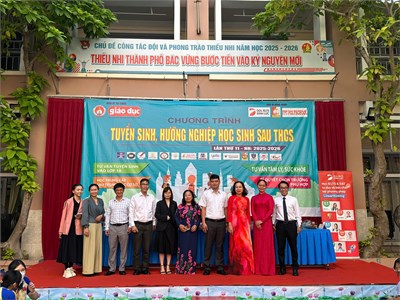 Trường THCS Tân Thới Hòa tổ chức chương trình  TUYỂN SINH, HƯỚNG NGHIỆP HỌC SINH SAU THCS