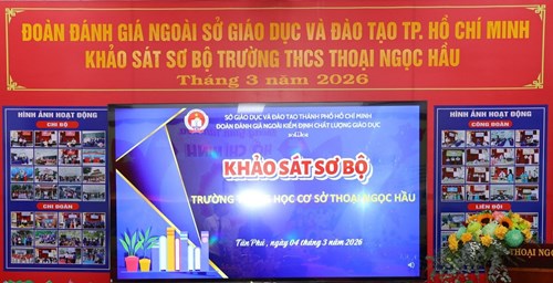 🎉 Khảo sát sơ bộ phục vụ đánh giá ngoài tại Trường THCS Thoại Ngọc Hầu