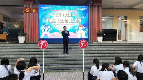 Trường THCS Tôn Thất Tùng phối hợp cùng Công ty Cổ phần Giáo dục Kỹ năng Ngôi sao thực hiện chuyên đề giáo dục kỹ năng sống  An Toàn Trên Mạng Xã Hội , năm học 2025-2026