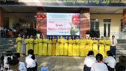 Trường THCS Tôn Thất Tùng thực hiện tiết HĐTN-HN với chủ đề  Kỷ Niệm Ngày Quốc Tế Phụ Nữ 8/3 , năm học 2025-2026