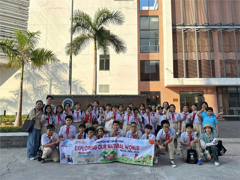 Tổ Tiếng Anh 6 Trường THCS Tôn Thất Tùng tổ chức hoạt động Chuyên đề  Exploring Our Natural World 