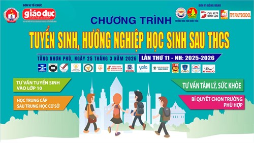 Tuyển sinh - hướng nghiệp sau thcs lần thứ 11: khối 9 trần quốc toản “mở bản đồ tương lai” nèeee!!!