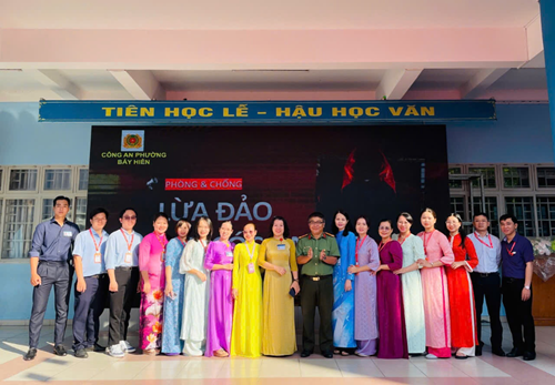 Phối hợp Công an Phường Bảy Hiền tổ chức chuyên đề  Phòng, chống lừa đảo, bắt cóc Online 