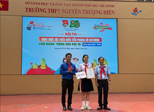 Chúc mừng em Vũ Bùi Uyển Nhi đã đạt giải chỉ huy đội hình nghi thức xuất sắc nhất.