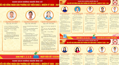 Danh sách người ứng cử Đại biểu Hội đồng nhân dân Phường Bảy Hiền Khóa I, Nhiệm kỳ 2026-2031