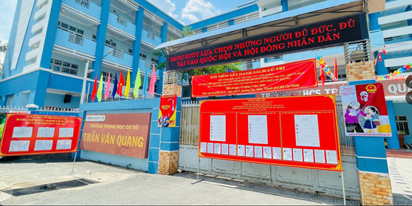 Trường thcs trần văn quang thực hiện tuyên truyền bầu cử đại biểu quốc hội khóa xvi và đại biểu hđnd các cấp nhiệm kỳ 2026 – 2031