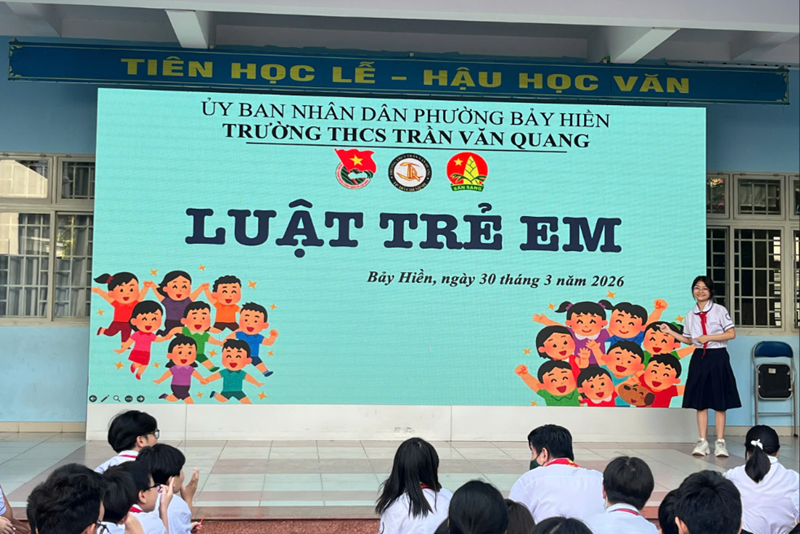 Liên đội tuyên truyền Luật trẻ em và phát động cuộc thi trực tuyến  Sống xanh - Hành động nhỏ, ý nghĩa lớn 