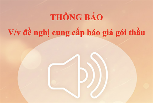 V/v đề nghị cung cấp báo giá gói thầu