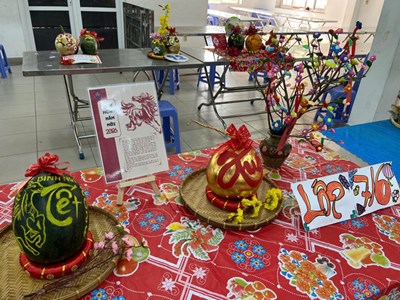 Kết quả hội thi khắc dưa hấu – trang trí dừa mừng tết bính ngọ 2026