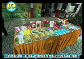 Tổ ngữ văn - Triển lãm sách  Phụ nữ Việt Nam những trang sách yêu thuong 