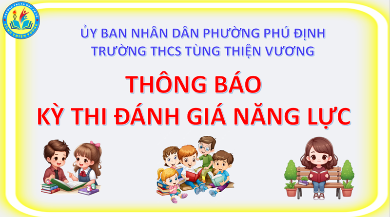 Thông báo về kỳ thi đánh giá năng lực