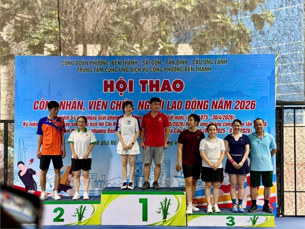 Công đoàn trường THCS Văn Lang tham gia Hội thao công nhân, viên chức, người lao động tháng 4 năm 2026
