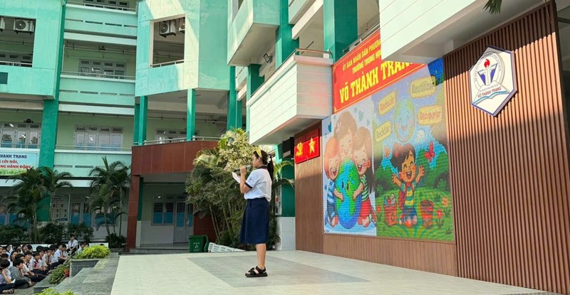 Hoạt động trải nghiệm hướng nghiệp với chủ đề “Bảo vệ môi trường”.