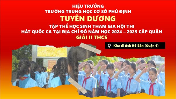 Học sinh đạt giải cấp Quốc gia, Thành phố năm học 2024-2025